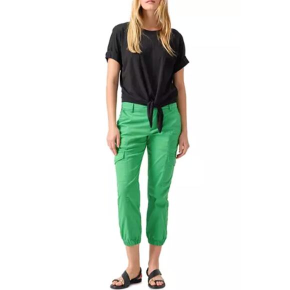 SANCTUARY Pants Size 16W / Size 16 NEW Rebel Crop Pant Jogger Green - Picture 1 of 8
